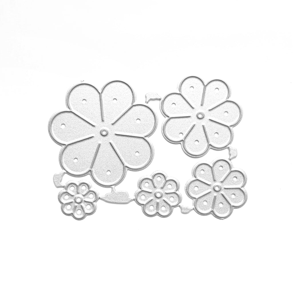 FLOWER CUTTING DIES SET 5 PCS SET - Luxy Kraft