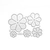 FLOWER CUTTING DIES SET 5 PCS SET - Luxy Kraft