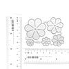 FLOWER CUTTING DIES SET 5 PCS SET - Luxy Kraft