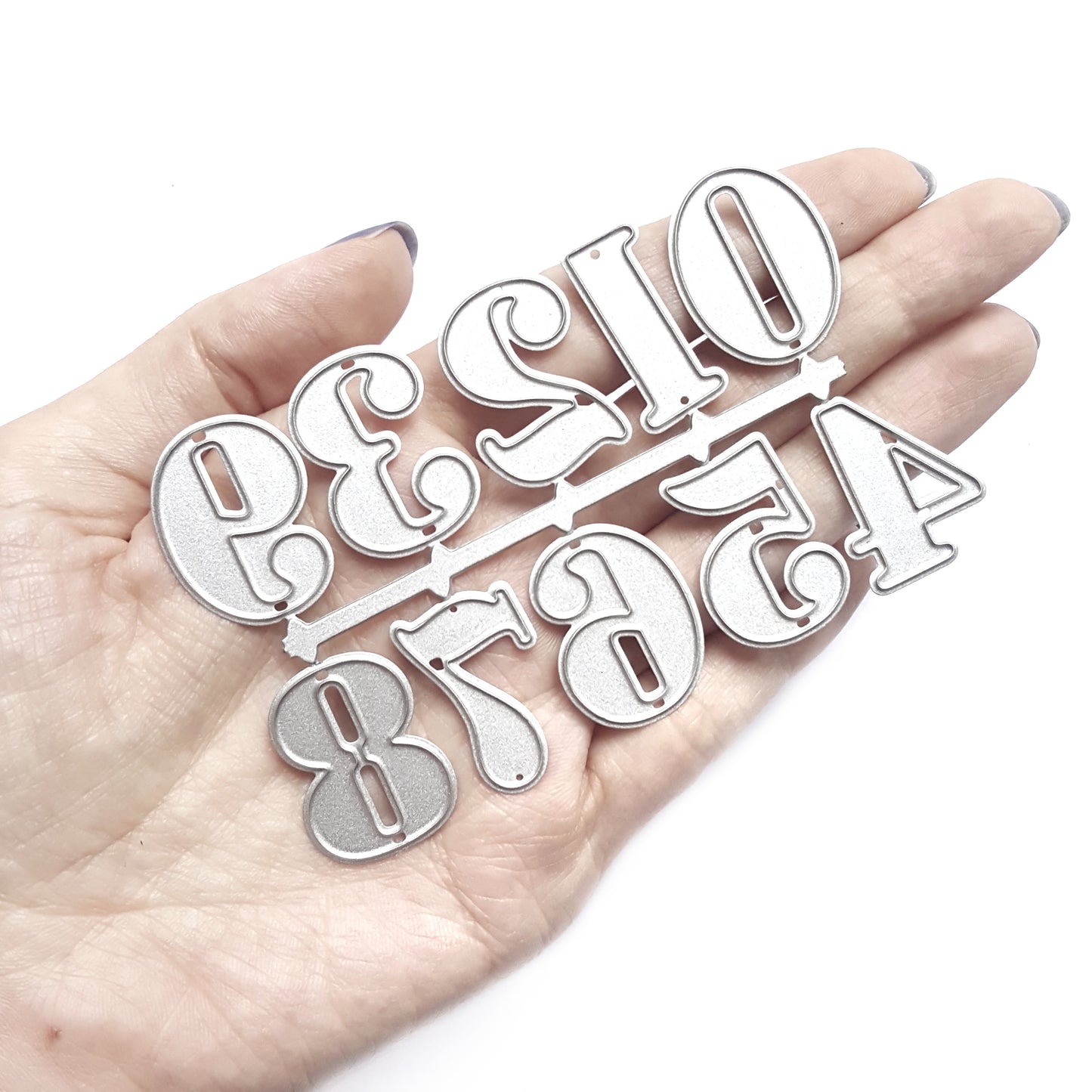 0-9 NUMBERS CUTTING DIES 10 PCS SET - Luxy Kraft