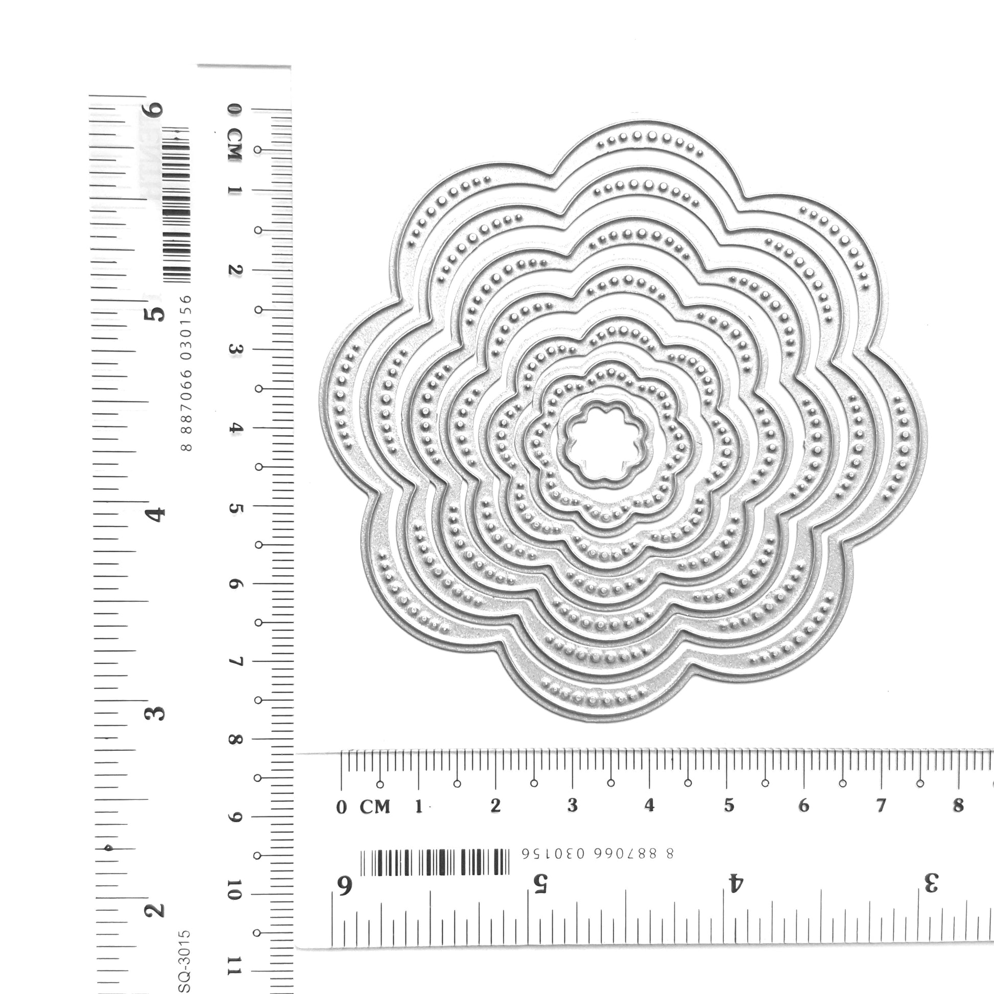 Flower circles cutting dies 7 pcs set - Luxy Kraft