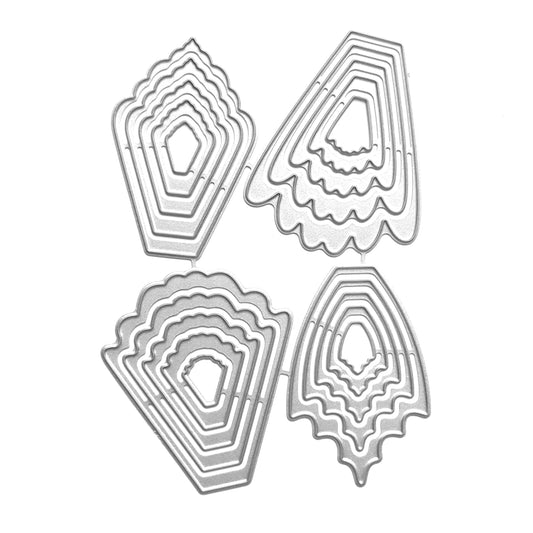FLOWERS CUTTING DIES 4 DESIGNS SET - Luxy Kraft