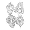 FLOWERS CUTTING DIES 4 DESIGNS SET - Luxy Kraft