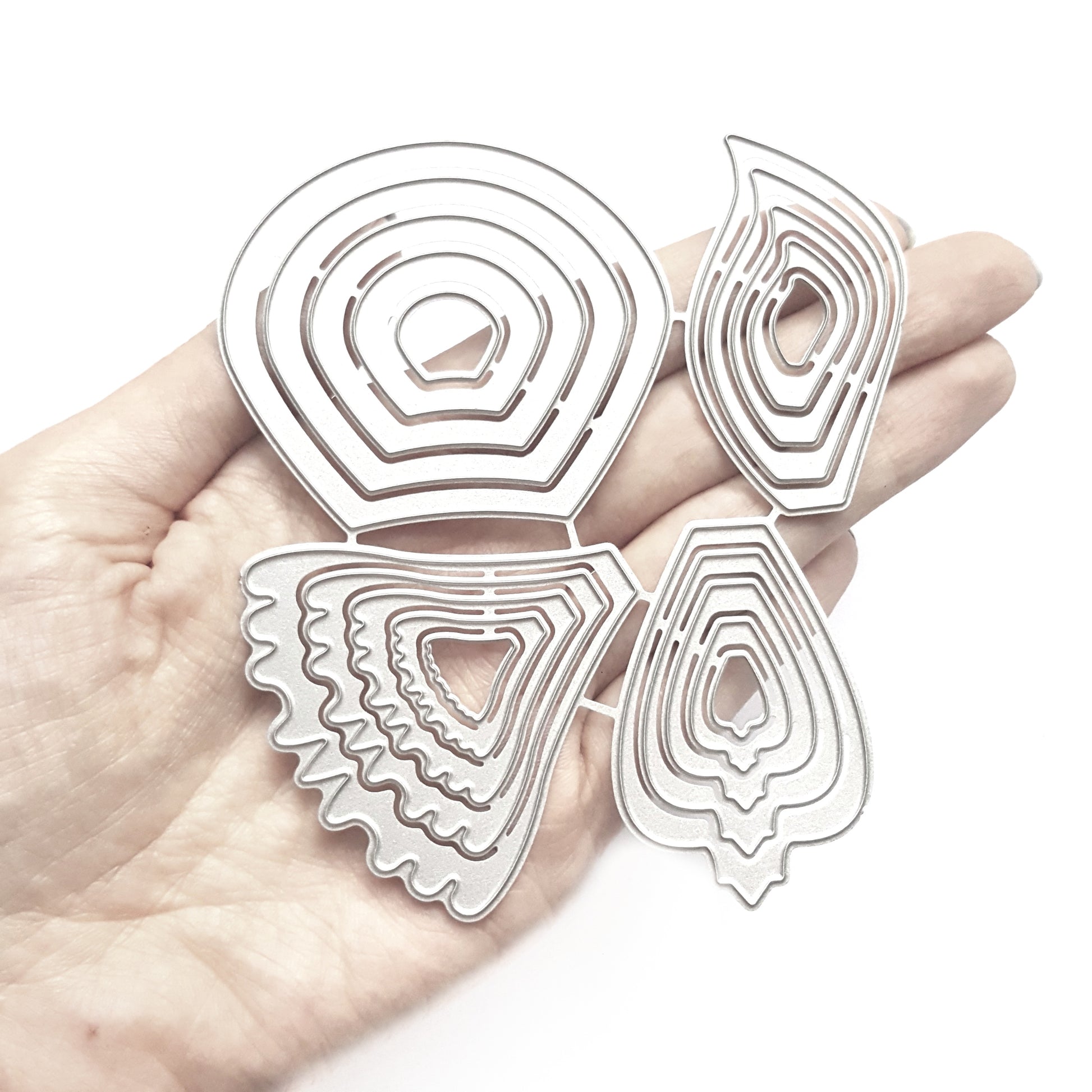 FLOWERS CUTTING DIES 4 DESIGNS SET - Luxy Kraft