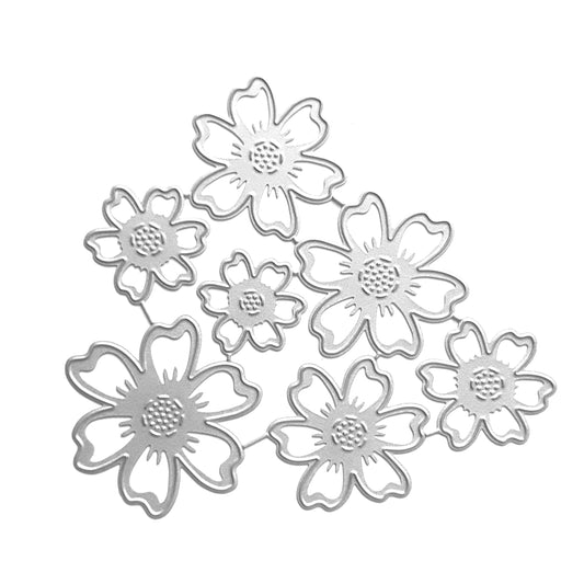 FLOWERS CUTTING DIES 7 PCS SET - Luxy Kraft