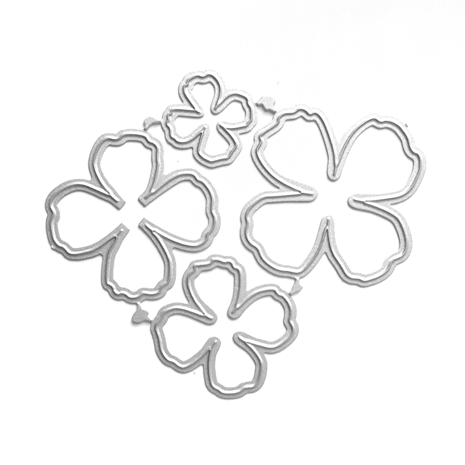 FLOWER CUTTING DIES 4 PCS SET - Luxy Kraft