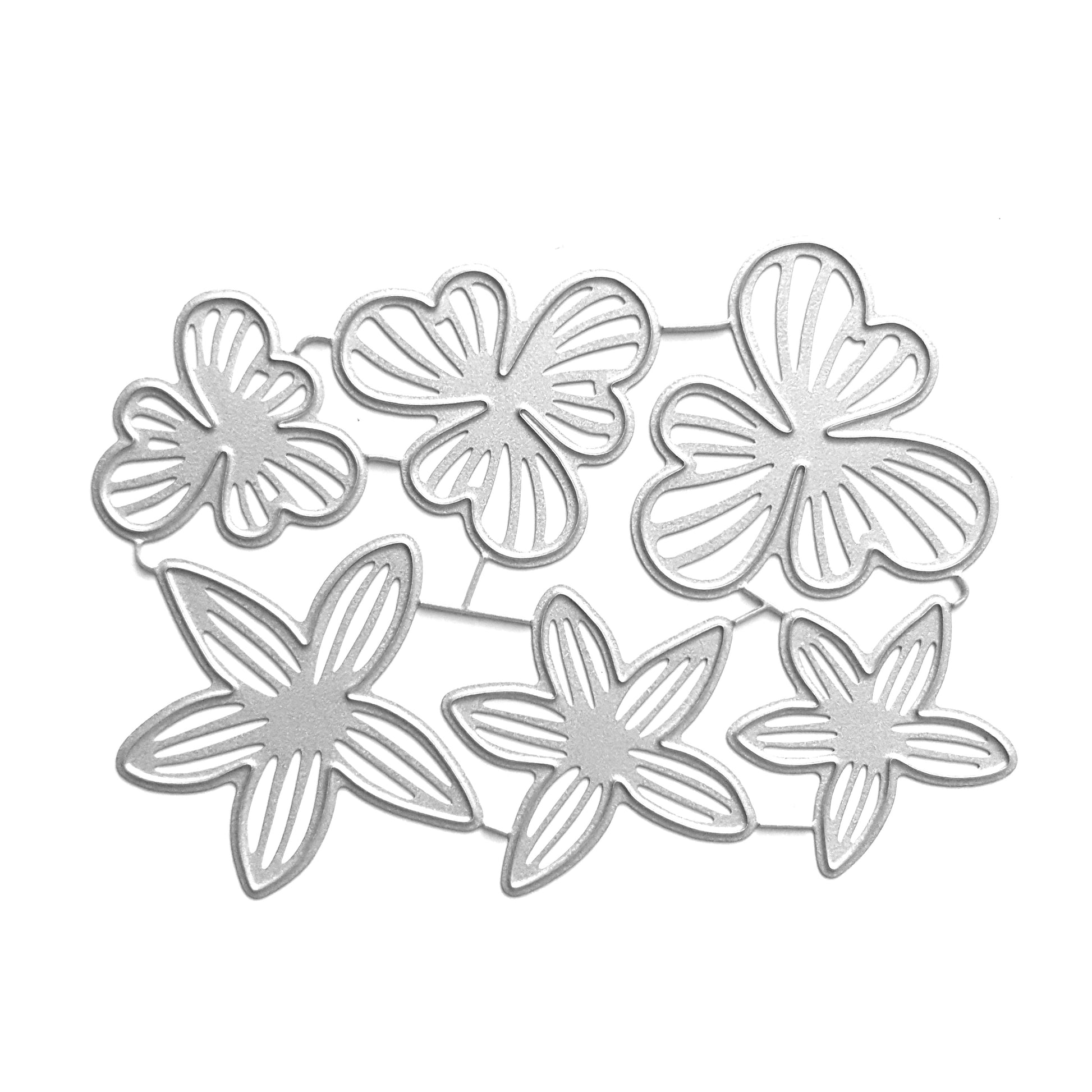 FLOWER CUTTING DIES 6 PCS SET - Luxy Kraft