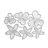 FLOWER CUTTING DIES 6 PCS SET - Luxy Kraft
