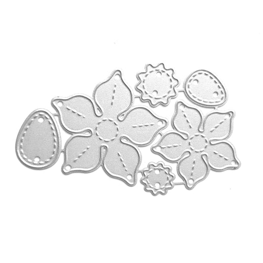 FLOWER CUTTING DIES 6 PCS SET - Luxy Kraft