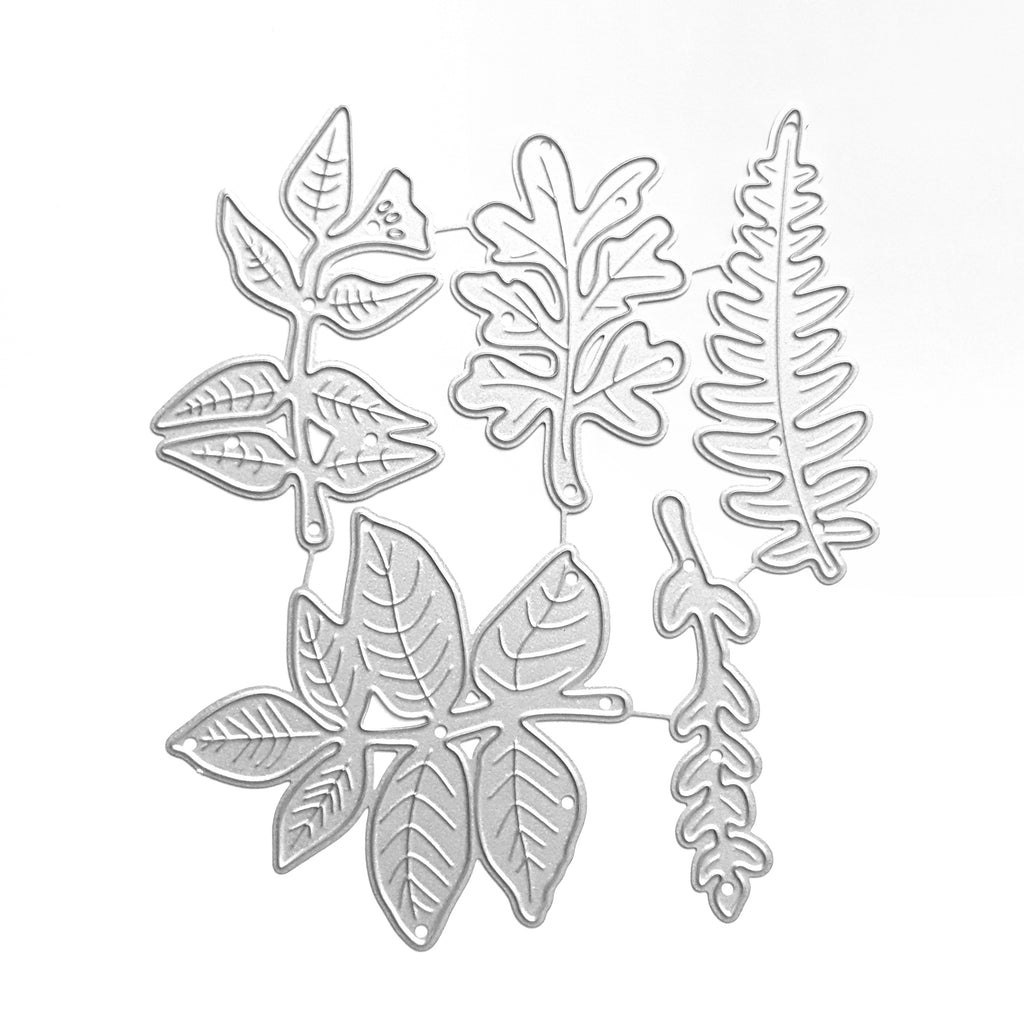 LEAVES CUTTING DIES 5 PCS SET - Luxy Kraft