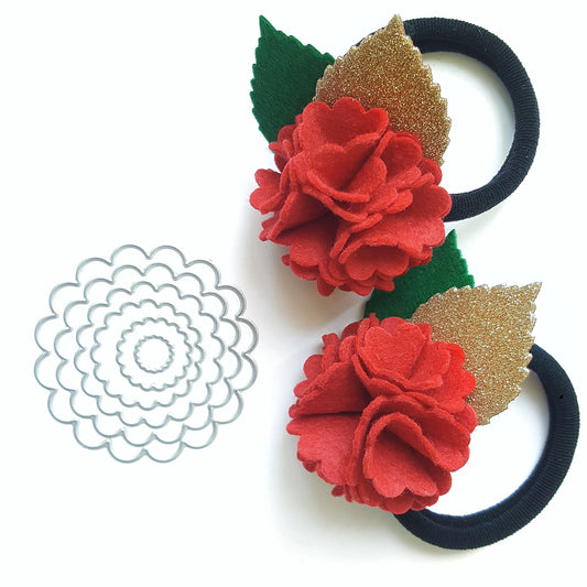 Flower CUTTING DIES 6 pcs set - Luxy Kraft