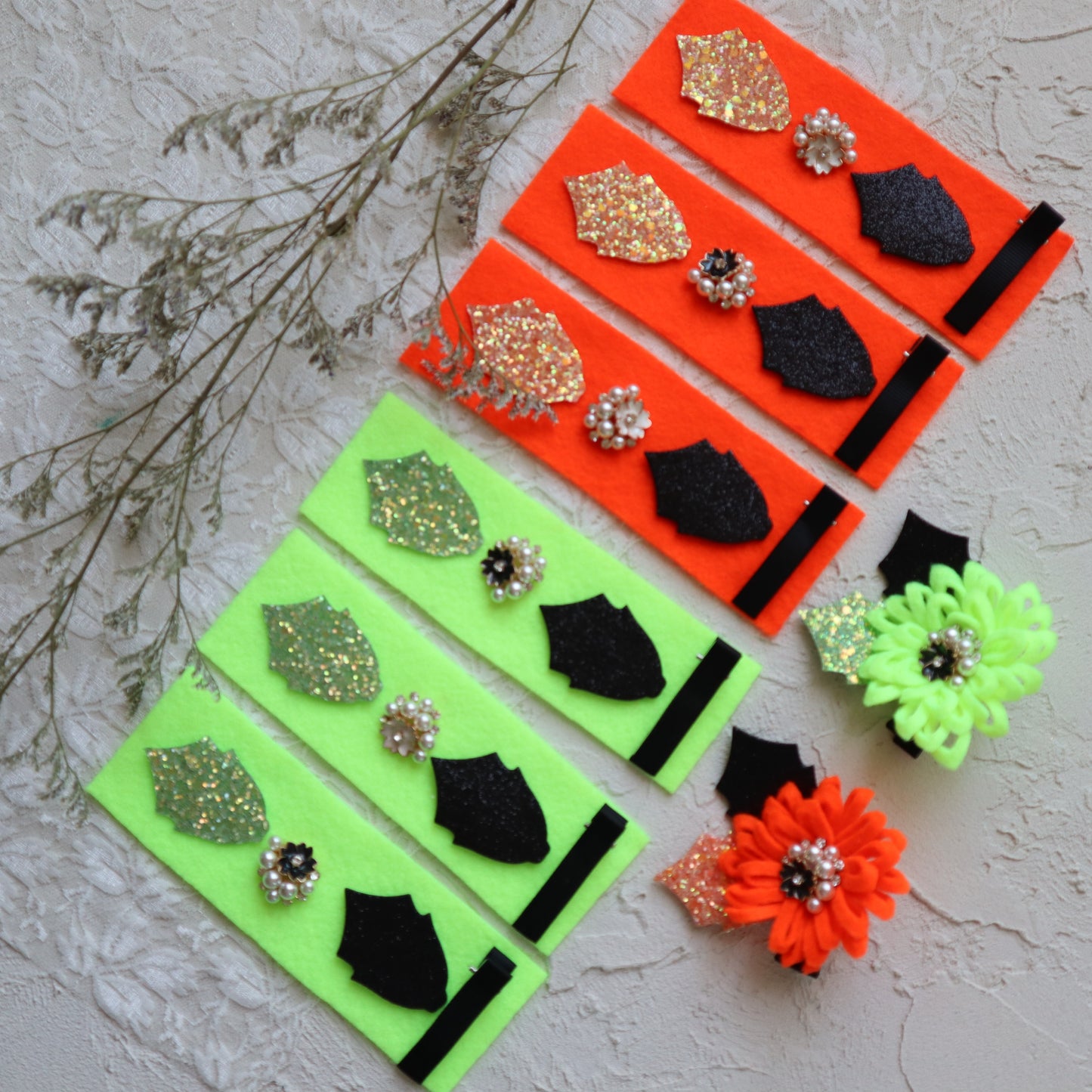 DIY KIT K-1 FELT FLOWER HAIR CLIP - Luxy Kraft
