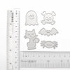 Halloween Skull Cat Bat Metal Cutting Dies 5 pcs set - Luxy Kraft