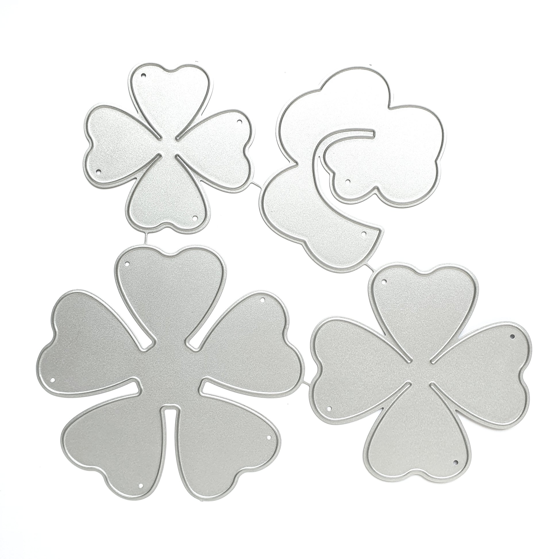 Flower Metal Cutting Dies 4 pcs set - Luxy Kraft