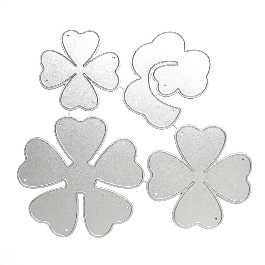 Flower Metal Cutting Dies 4 pcs set - Luxy Kraft