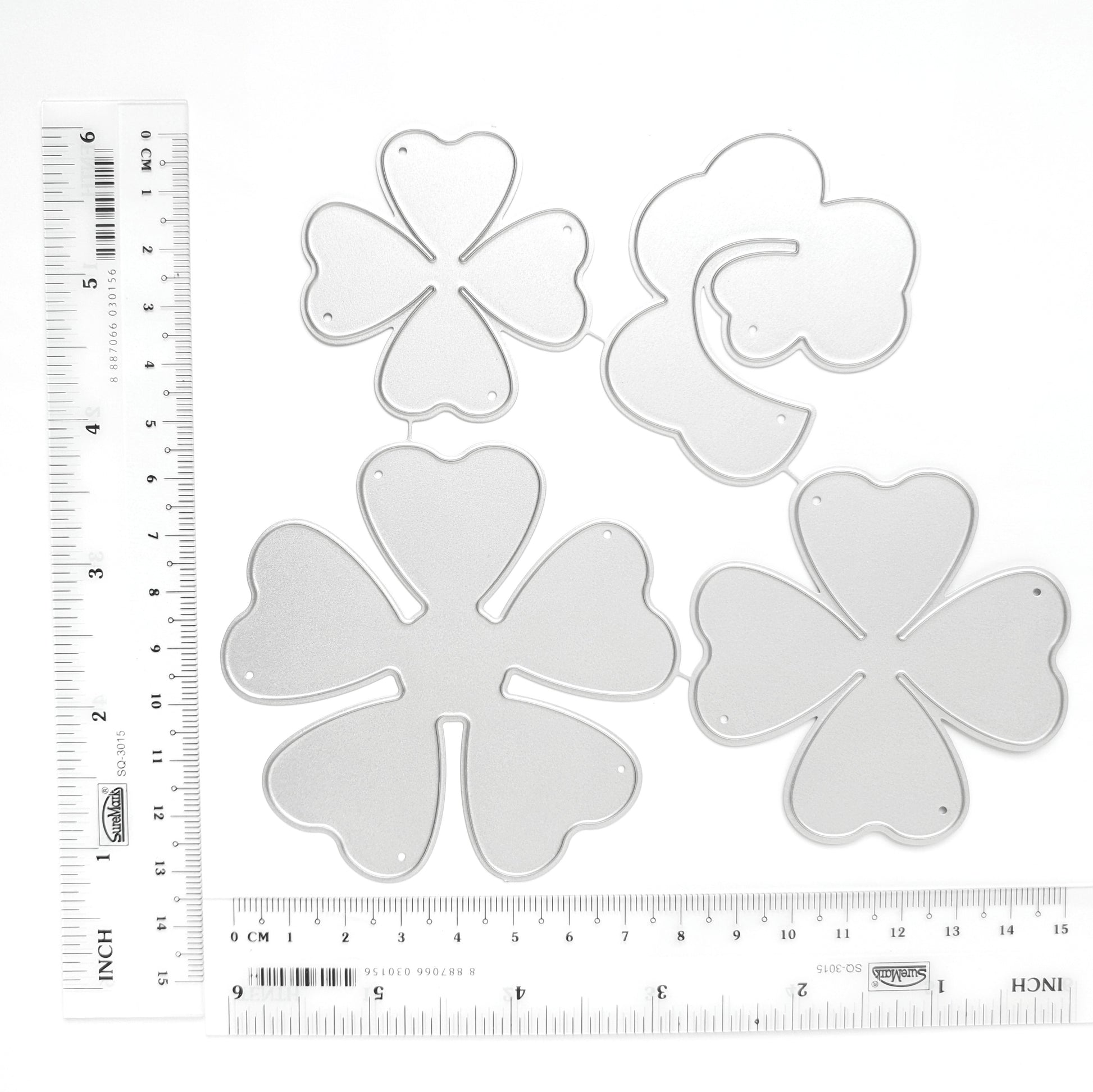 Flower Metal Cutting Dies 4 pcs set - Luxy Kraft