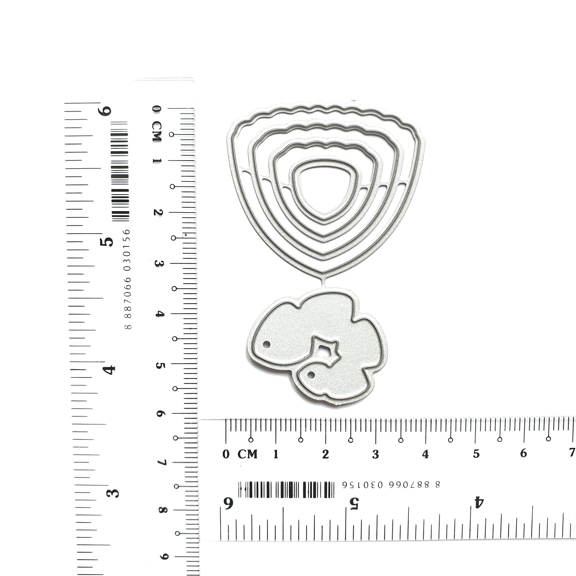 Flower petals Metal Cutting Dies 5 pcs set - Luxy Kraft
