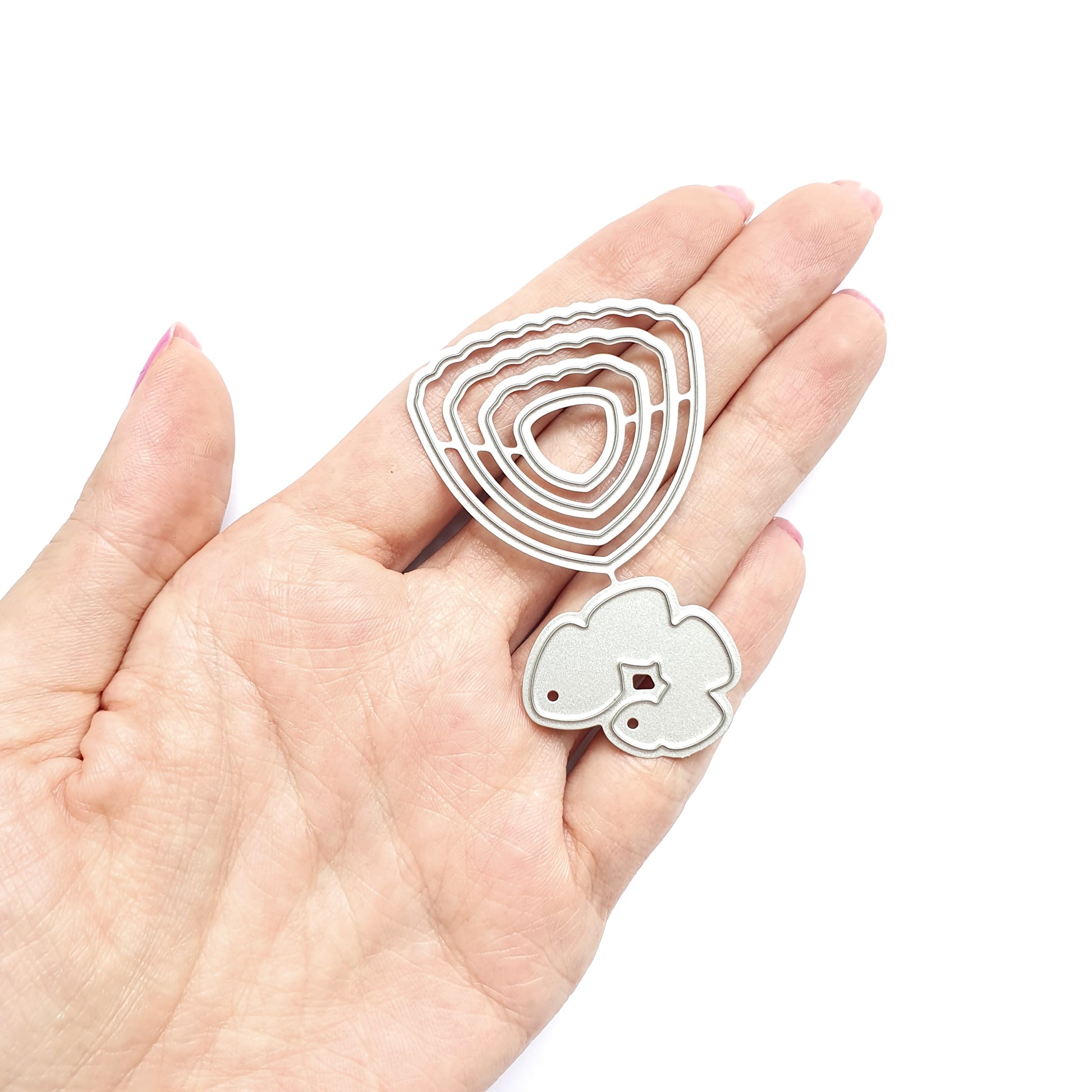 Flower petals Metal Cutting Dies 5 pcs set - Luxy Kraft