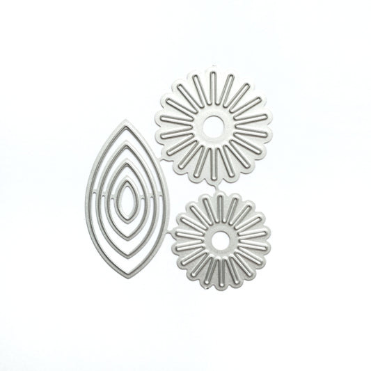 Flower petals stamens Metal Cutting Dies 6 pcs set - Luxy Kraft