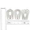 PEONY ROSE FLOWERS CUTTING DIES 3 DESIGN SET - Luxy Kraft