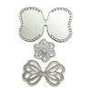 BOW FLOWER CUTTING DIES 3 PCS SET - Luxy Kraft