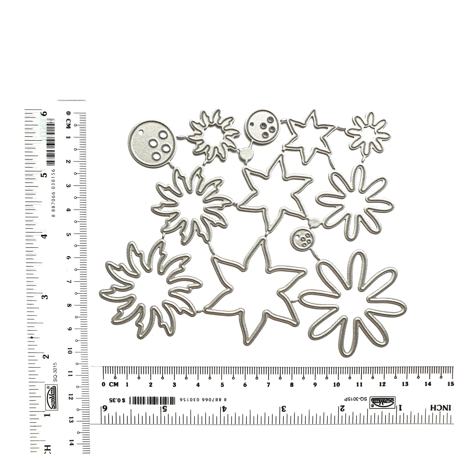 FLOWER LEAVES CUTTING DIES 12 PCS SET - Luxy Kraft