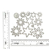 FLOWER LEAVES CUTTING DIES 12 PCS SET - Luxy Kraft