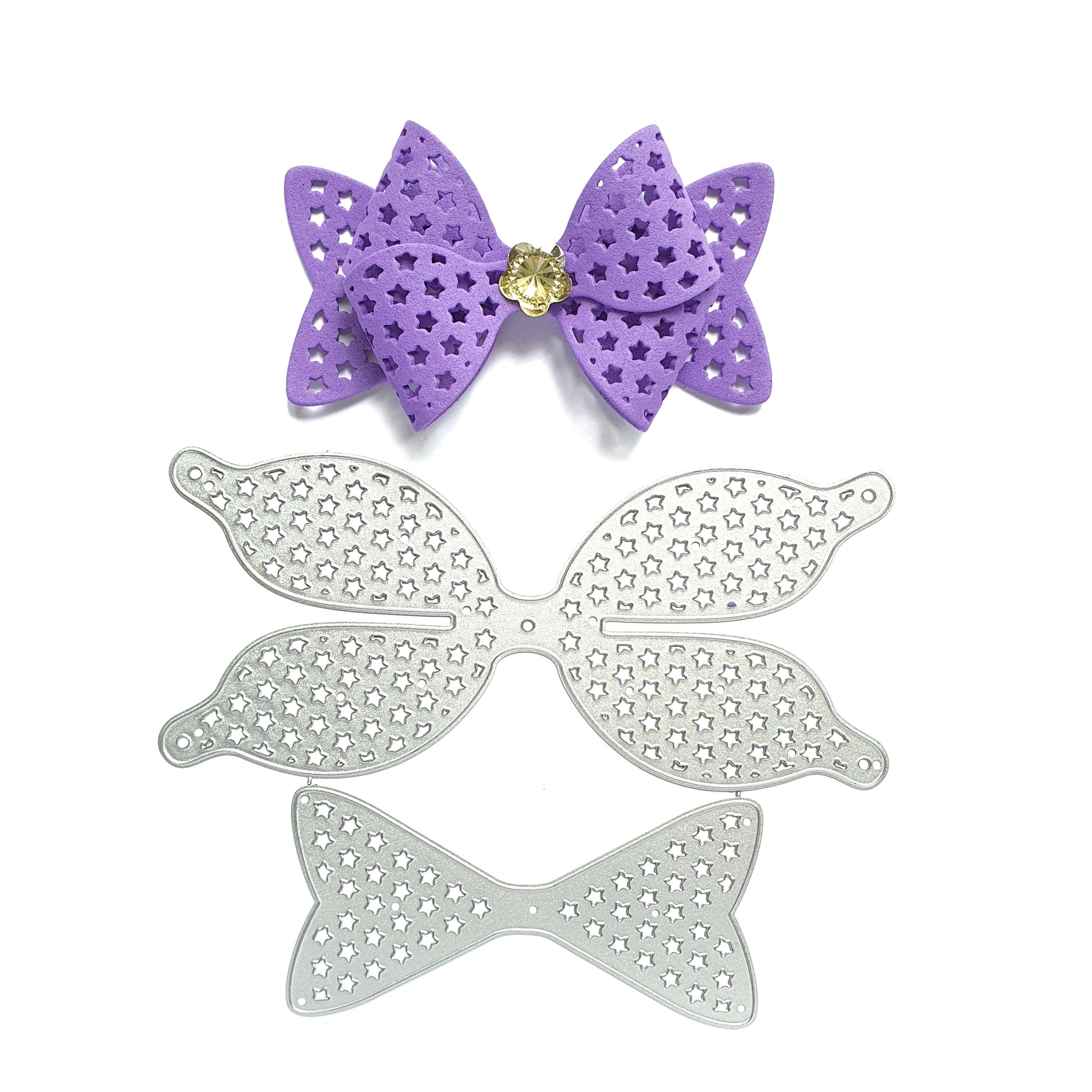 PUNCHED STARS BOW CUTTING DIES BIG SIZE - Luxy Kraft