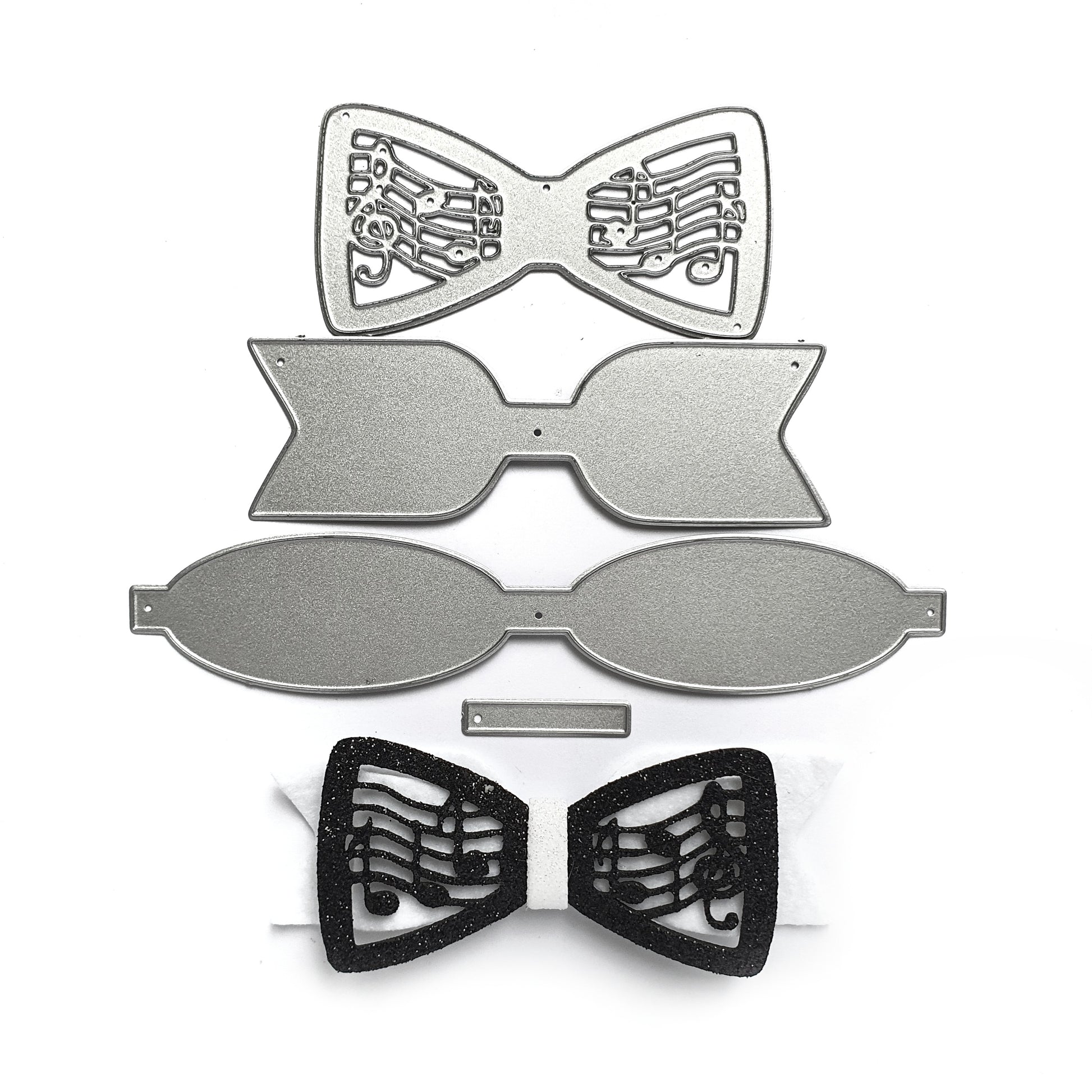 BOW MUSIC NOTES CUTTING DIES - Luxy Kraft