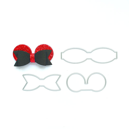MICKEY MINNIE MOUSE BOW CUTTING DIES - Luxy Kraft
