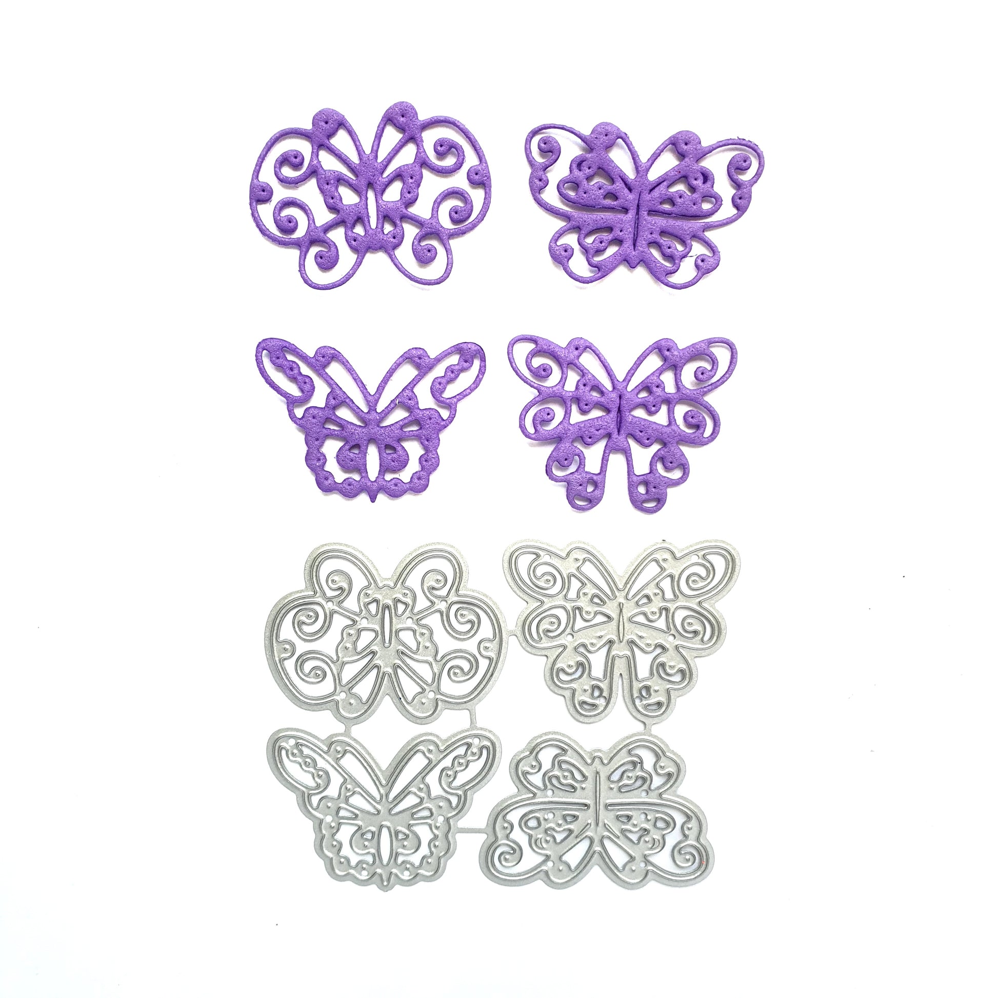 3D Butterfly Metal Cutting Dies 4 pcs - Luxy Kraft