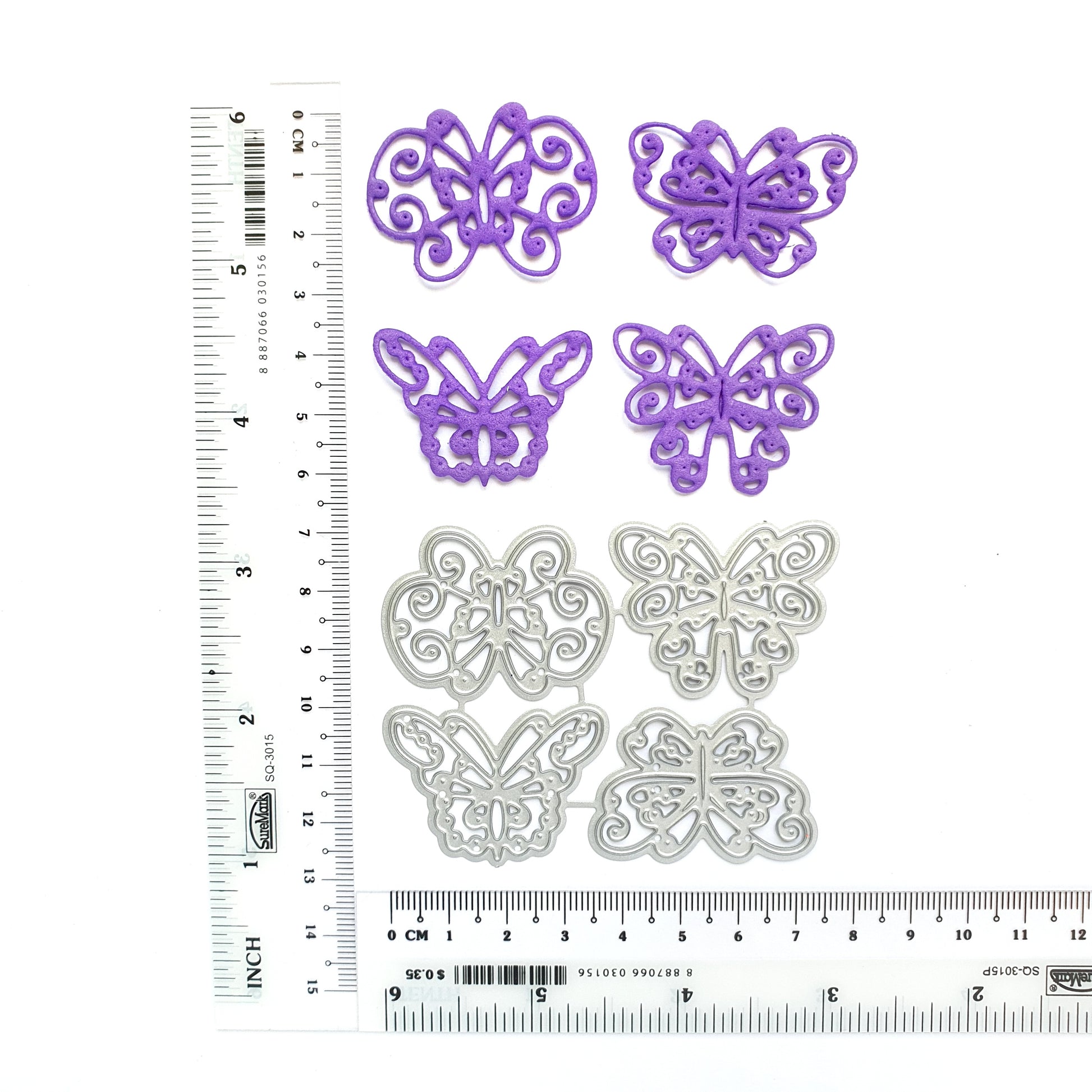 3D Butterfly Metal Cutting Dies 4 pcs - Luxy Kraft