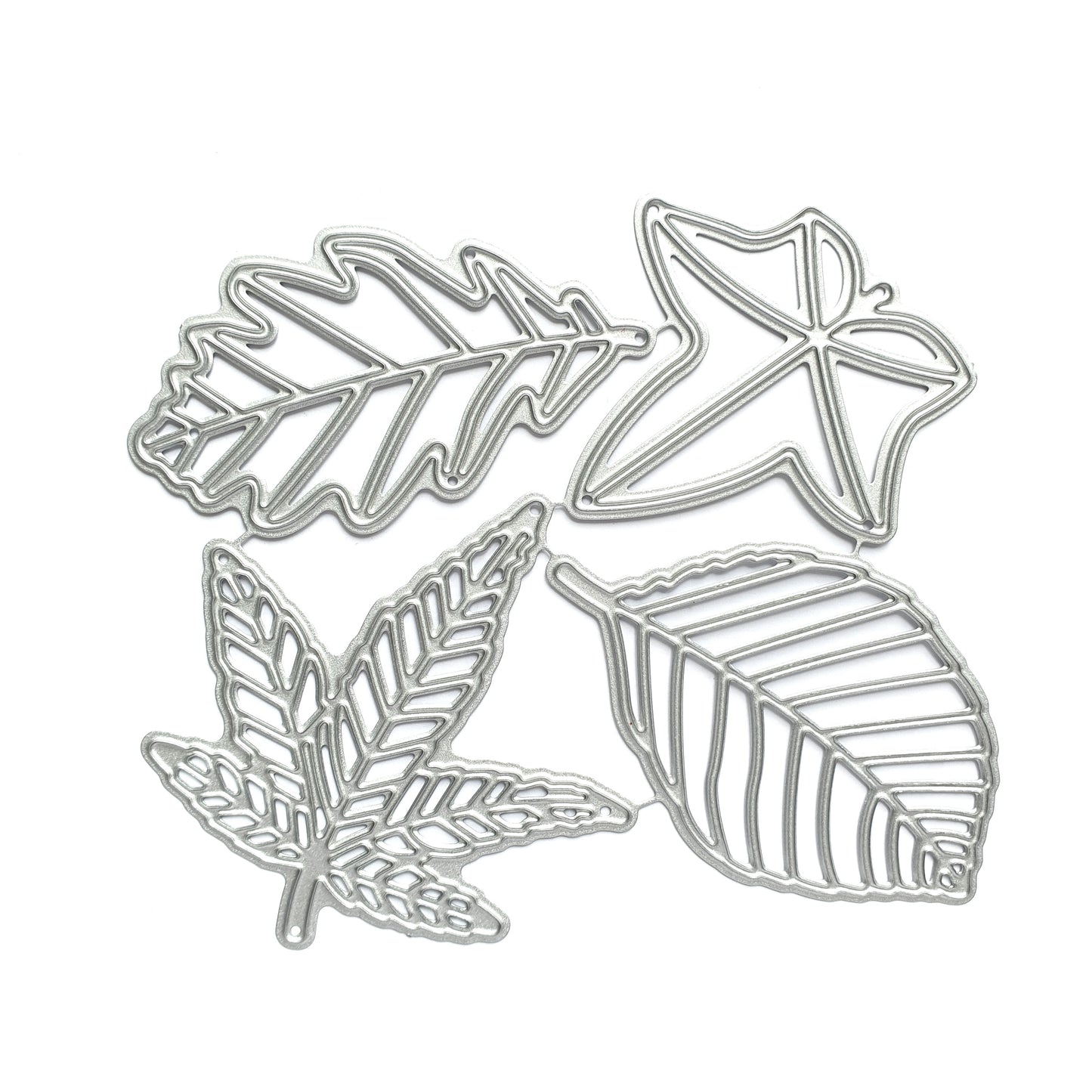 3D Leaves Acorn Metal Cutting Dies 4 Pcs set - Luxy Kraft