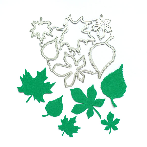 Leaves Metal Cutting Dies 6 pcs set - Luxy Kraft