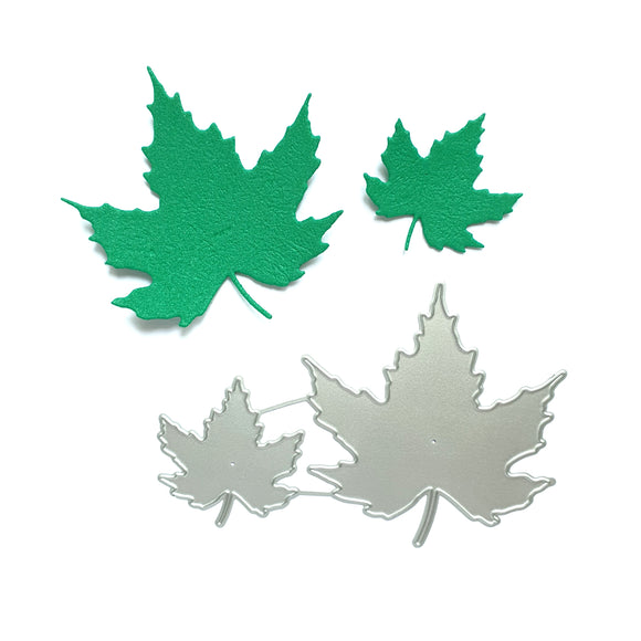 Maple leaves Metal Cutting Dies 2 pcs set - Luxy Kraft