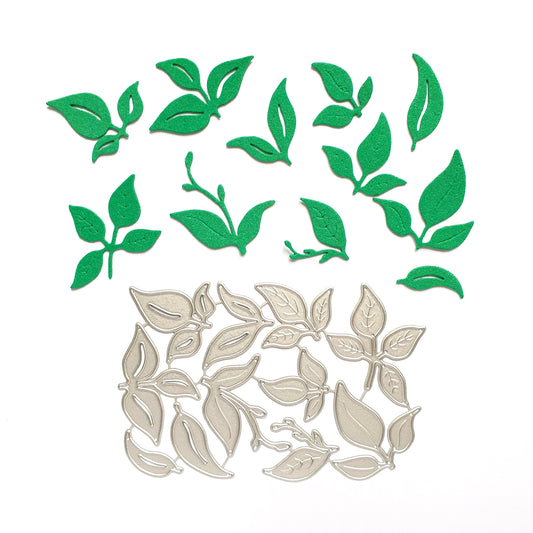 Leaves Metal Cutting Dies 11 pcs set - Luxy Kraft