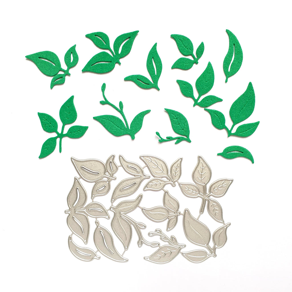 Leaves Metal Cutting Dies 11 pcs set - Luxy Kraft