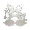 Bow Wings Arrow Heart Metal Cutting Dies - Luxy Kraft