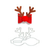 Christmas Reindeer Bow Metal Cutting dies - Luxy Kraft