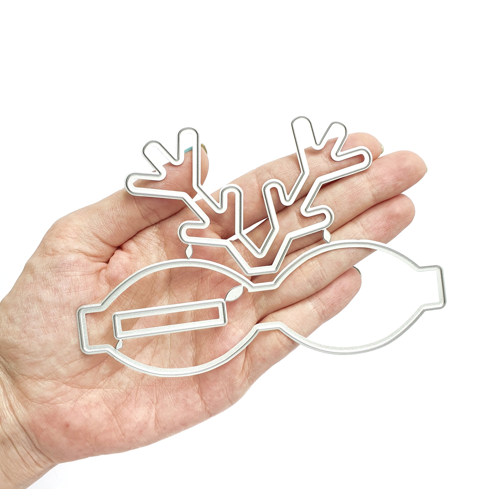Christmas Reindeer Bow Metal Cutting dies - Luxy Kraft
