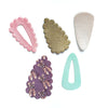 Click Clack Barrete Hair clip Metal Cutting dies 7 pcs set - Luxy Kraft