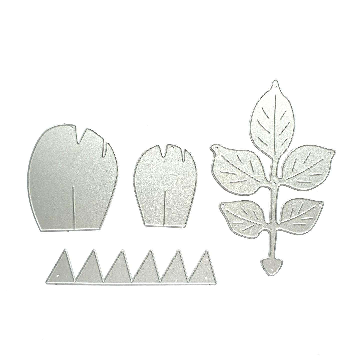 FLOWER LEAVES METAL CUTTING DIES 4 PCS SET - Luxy Kraft