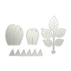 FLOWER LEAVES METAL CUTTING DIES 4 PCS SET - Luxy Kraft