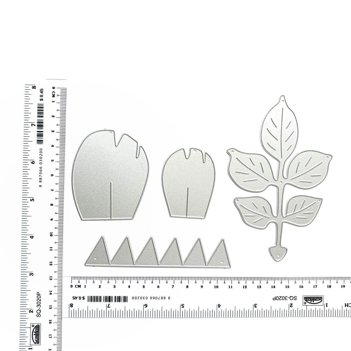 FLOWER LEAVES METAL CUTTING DIES 4 PCS SET - Luxy Kraft