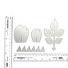 FLOWER LEAVES METAL CUTTING DIES 4 PCS SET - Luxy Kraft