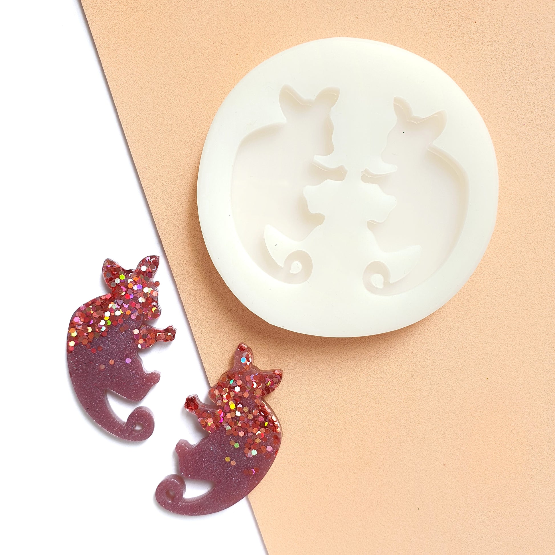 Earrings silicone mold for epoxy and resin craft - Luxy Kraft
