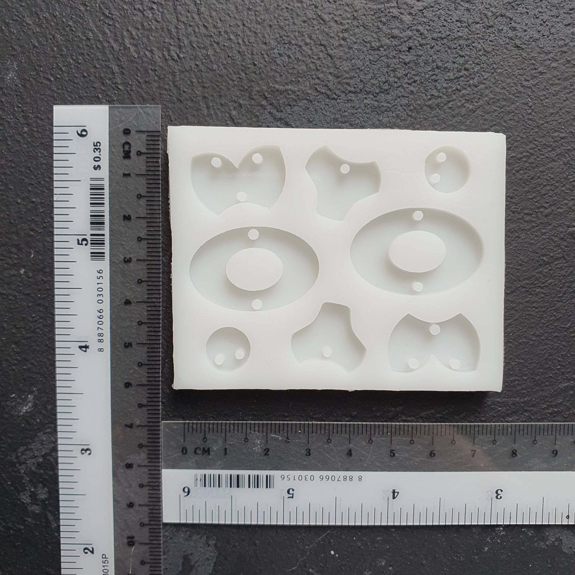 Earrings silicone mold for epoxy and resin craft - Luxy Kraft