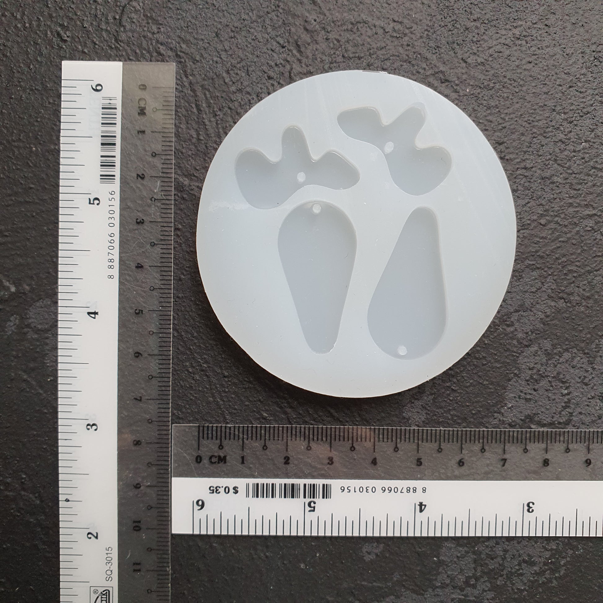 Earrings silicone mold for epoxy and resin craft - Luxy Kraft
