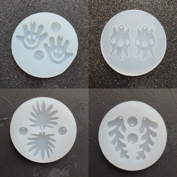 Earrings silicone mold for epoxy and resin craft - Luxy Kraft