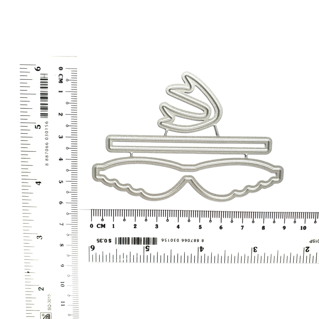 Bow shape metal cutting dies DIY hairclip N-470 - Luxy Kraft